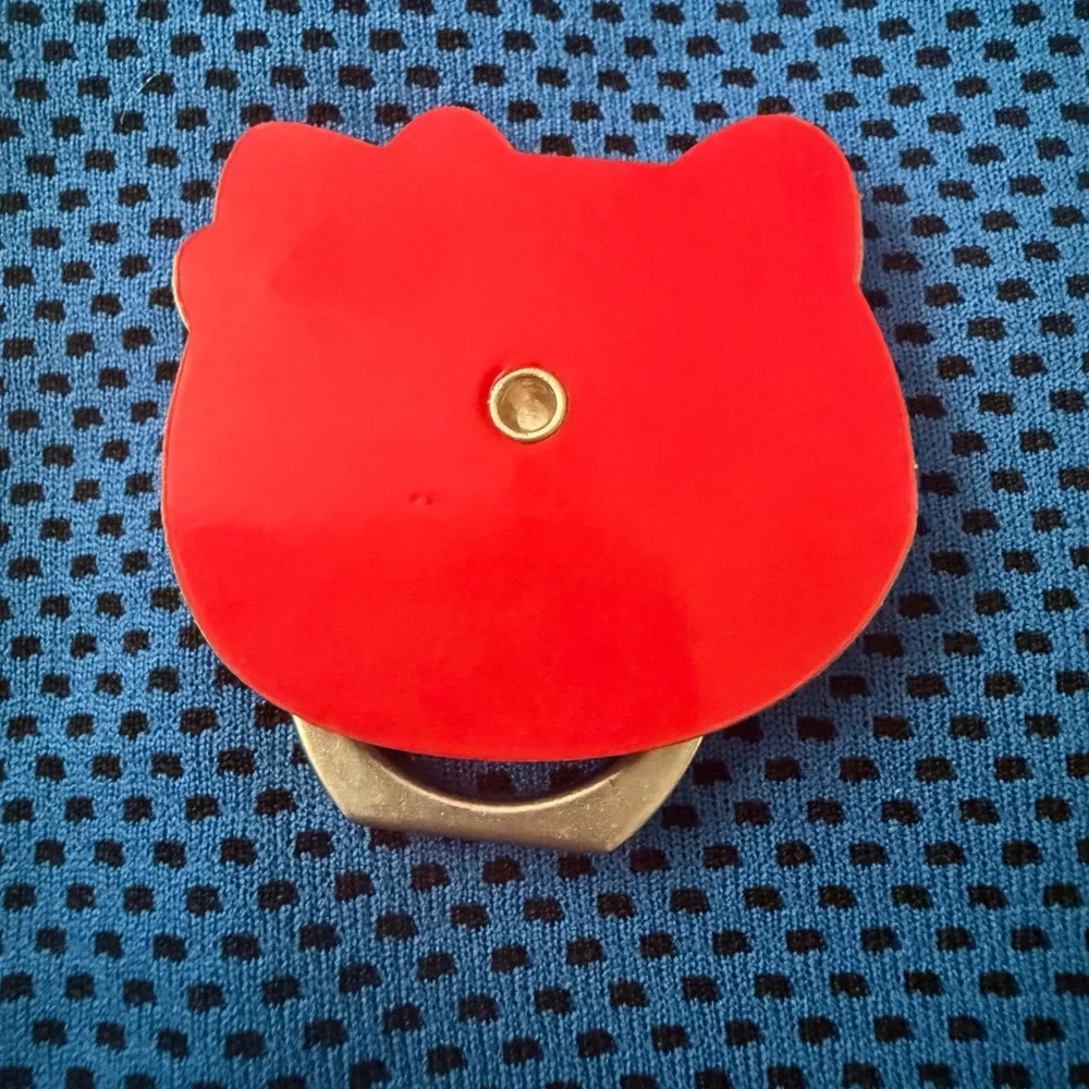 Hello Kitty Blue and White Phone Ring Holder
